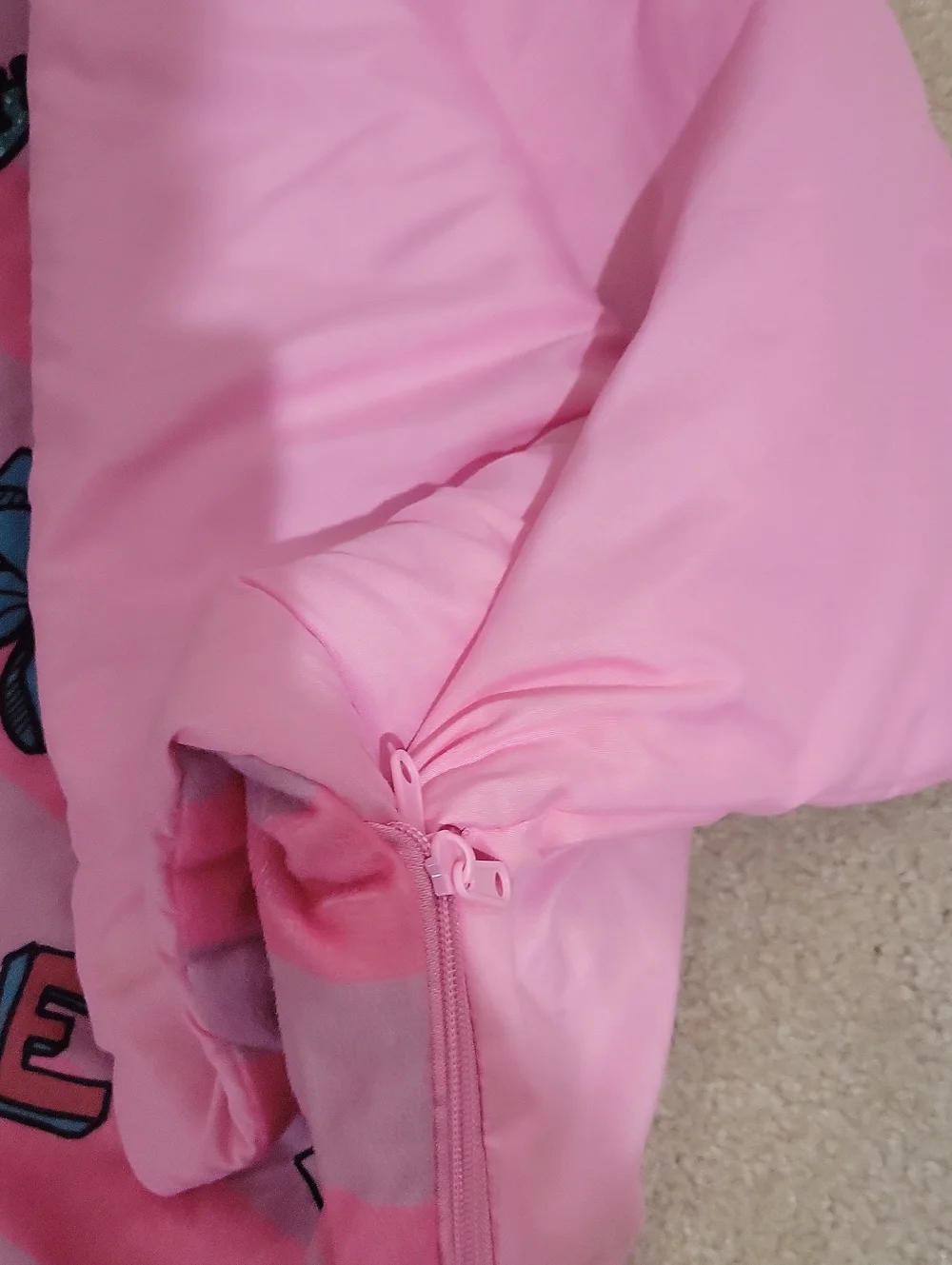 JoJo Siwa Pink Striped Unicorn Sleep Sack with Colorful Graphics